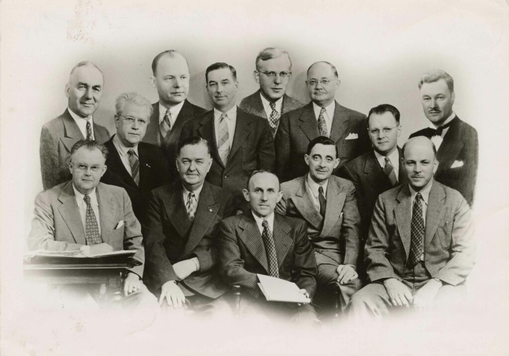 Collage of men in suits