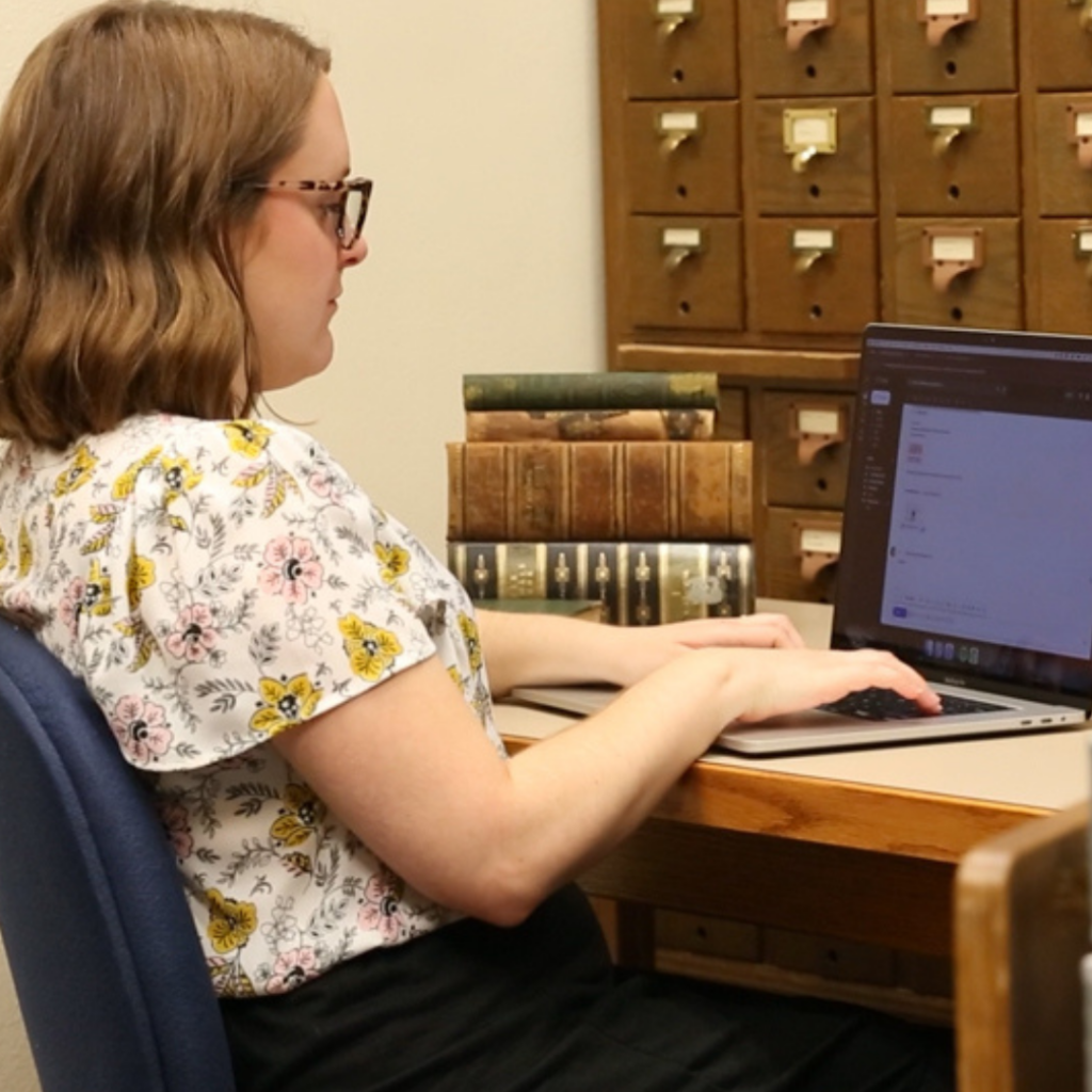 Archivist at work